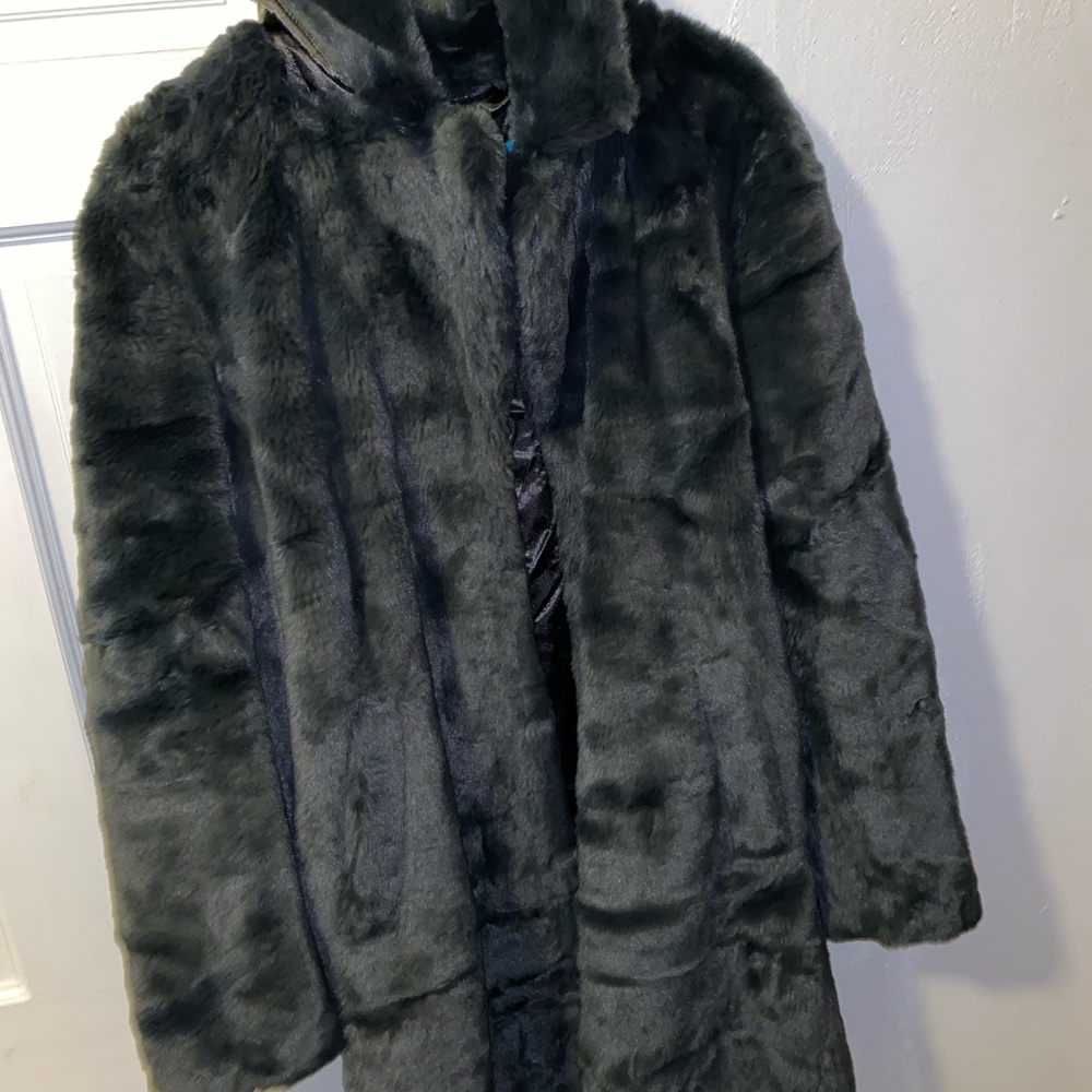 men faux fur coat